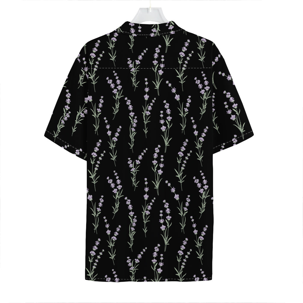 Lavender Flowers Pattern Print Hawaiian Shirt