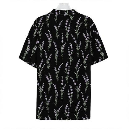 Lavender Flowers Pattern Print Hawaiian Shirt