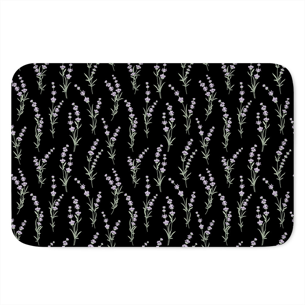 Lavender Flowers Pattern Print Indoor Door Mat