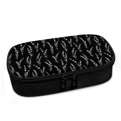 Lavender Flowers Pattern Print Insulin Cooler Travel Case