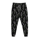 Lavender Flowers Pattern Print Jogger Pants