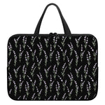 Lavender Flowers Pattern Print Laptop Sleeve With Handle