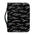 Lavender Flowers Pattern Print Leather Bible Cover