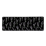Lavender Flowers Pattern Print Long Kitchen Mat