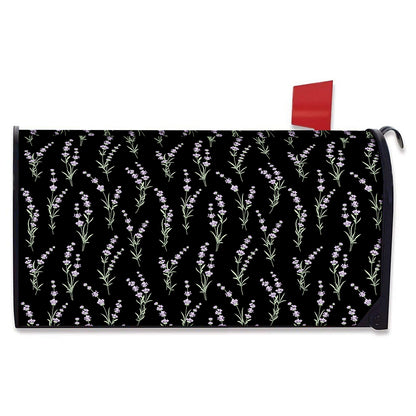 Lavender Flowers Pattern Print Mailbox Cover