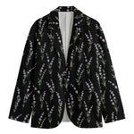 Lavender Flowers Pattern Print Men's Blazer