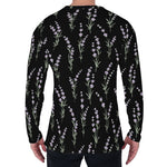 Lavender Flowers Pattern Print Men's Long Sleeve T-Shirt