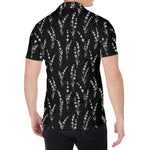 Lavender Flowers Pattern Print Men's Shirt
