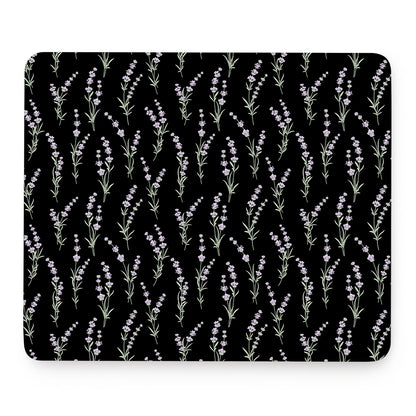 Lavender Flowers Pattern Print Mouse Pad