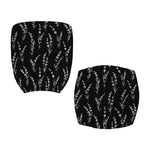 Lavender Flowers Pattern Print Office Chair Cover