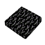 Lavender Flowers Pattern Print Outdoor Seat Cushion Cover