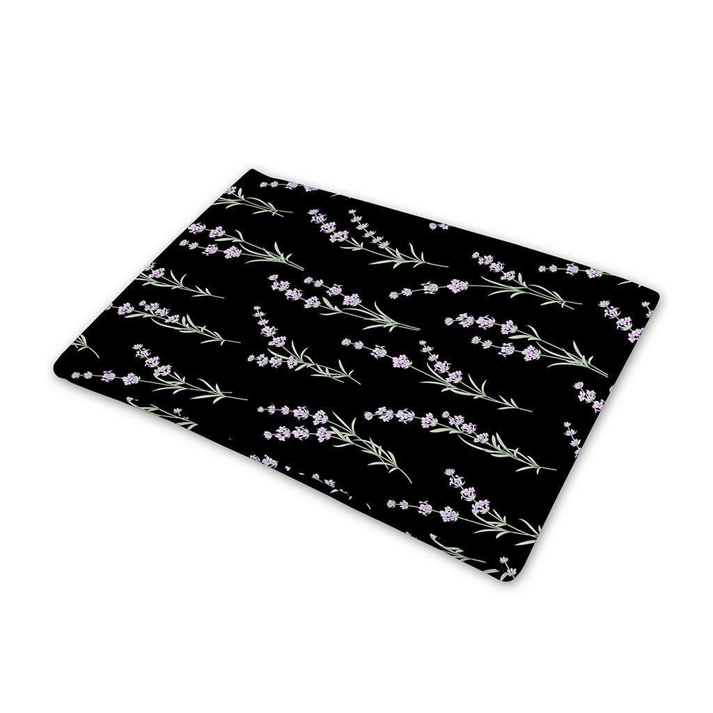 Lavender Flowers Pattern Print Pet Cooling Mat Cover