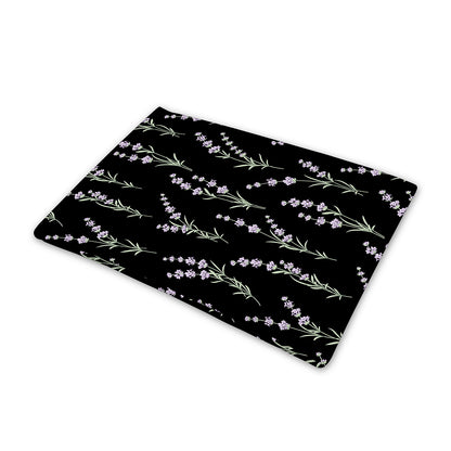 Lavender Flowers Pattern Print Pet Cooling Mat Cover