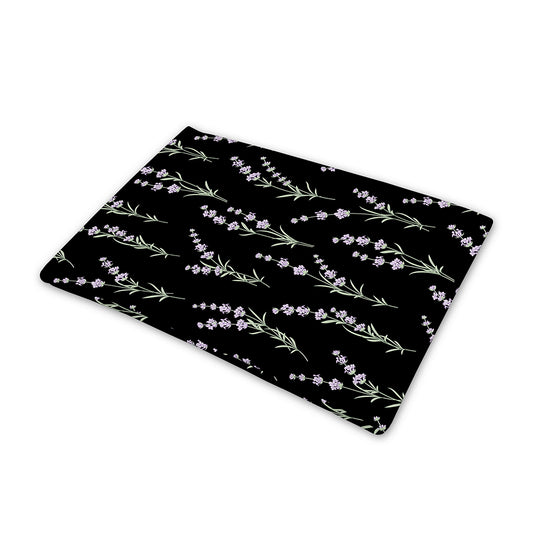 Lavender Flowers Pattern Print Pet Cooling Mat Cover