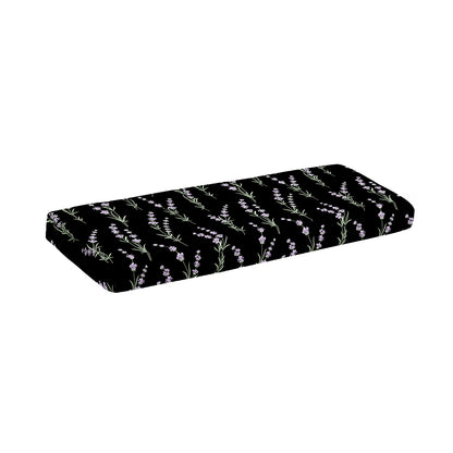 Lavender Flowers Pattern Print Piano Keyboard Cover