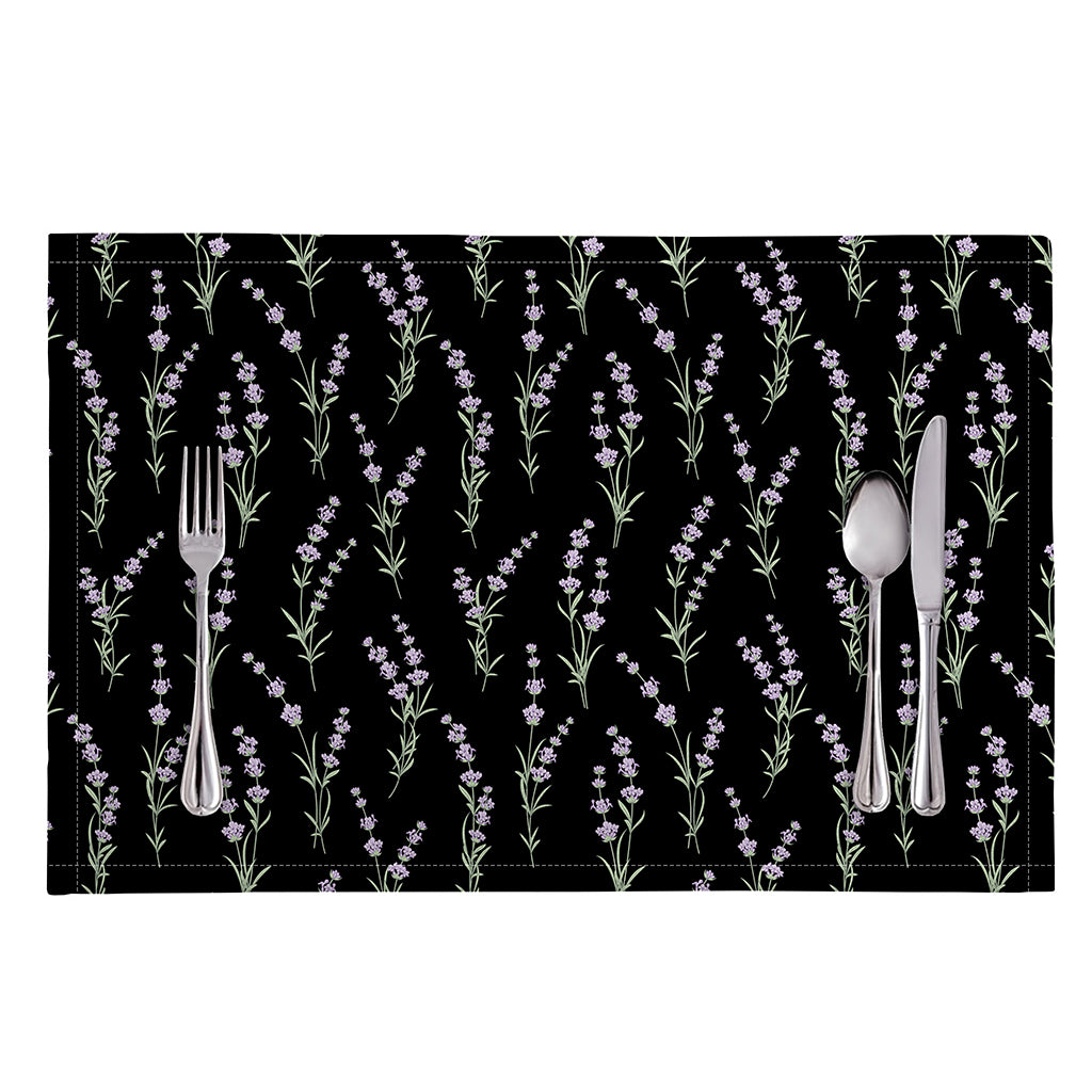 Lavender Flowers Pattern Print Placemat