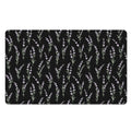 Lavender Flowers Pattern Print Polyester Doormat