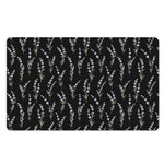 Lavender Flowers Pattern Print Polyester Doormat