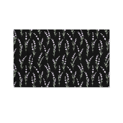 Lavender Flowers Pattern Print Polyester Flag