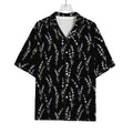 Lavender Flowers Pattern Print Rayon Hawaiian Shirt