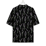 Lavender Flowers Pattern Print Rayon Hawaiian Shirt