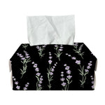 Lavender Flowers Pattern Print Rectangle Tissue Box Cover
