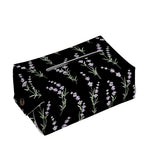 Lavender Flowers Pattern Print Rectangle Tissue Box Cover