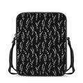 Lavender Flowers Pattern Print Rectangular Crossbody Bag