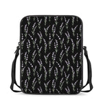 Lavender Flowers Pattern Print Rectangular Crossbody Bag