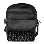 Lavender Flowers Pattern Print Rectangular Crossbody Bag