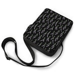 Lavender Flowers Pattern Print Rectangular Crossbody Bag