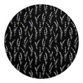 Lavender Flowers Pattern Print Round Blanket