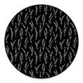 Lavender Flowers Pattern Print Round Floor Mat