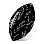 Lavender Flowers Pattern Print Rugby Ball
