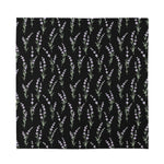 Lavender Flowers Pattern Print Silk Bandana