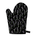 Lavender Flowers Pattern Print Single Oven Mitt