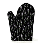 Lavender Flowers Pattern Print Single Oven Mitt