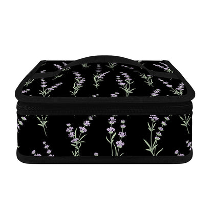 Lavender Flowers Pattern Print Small Lunch Bag