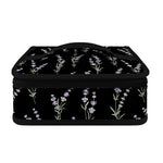 Lavender Flowers Pattern Print Small Lunch Bag