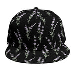 Lavender Flowers Pattern Print Snapback Cap