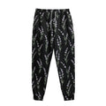 Lavender Flowers Pattern Print Sweatpants
