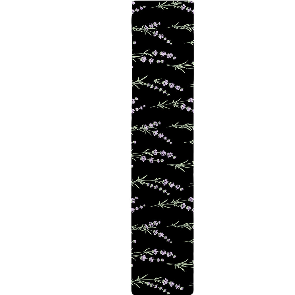 Lavender Flowers Pattern Print Table Runner