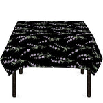 Lavender Flowers Pattern Print Tablecloth
