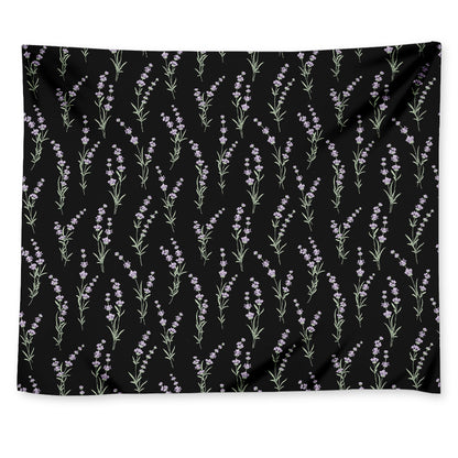 Lavender Flowers Pattern Print Tapestry