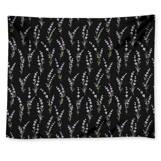 Lavender Flowers Pattern Print Tapestry