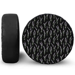 Lavender Flowers Pattern Print Tire Cover