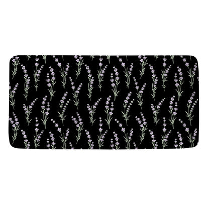 Lavender Flowers Pattern Print Towel