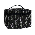 Lavender Flowers Pattern Print Travel Makeup Bag