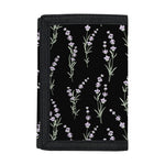 Lavender Flowers Pattern Print Trifold Wallet