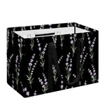 Lavender Flowers Pattern Print Utility Tote Bag